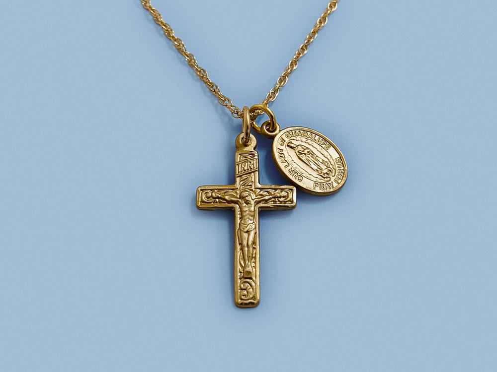 Our lady of guadalupe old necklace