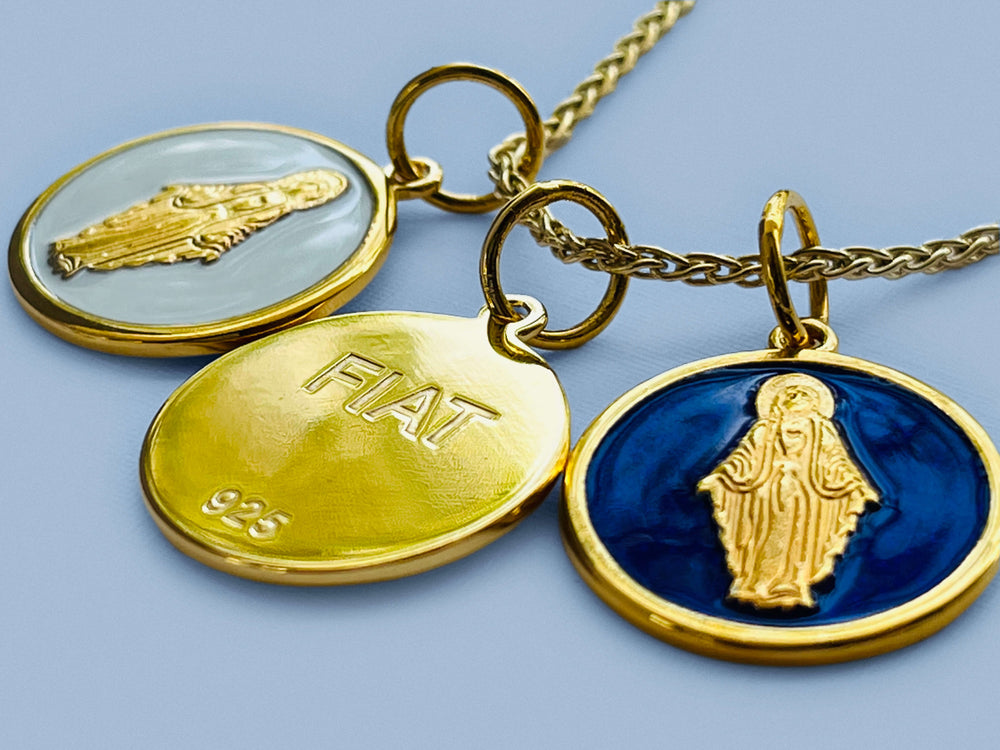 14KT Yellow Gold Mini Four Way Engraved Catholic Cross Pendant Charm – LSJ