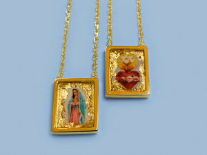
            
                Load image into Gallery viewer, Scapular Sacred Heart Necklace
            
        