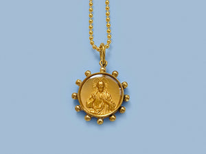 
            
                Load image into Gallery viewer, Gold Sacred Heart Necklace
            
        