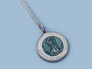 Sterling Silver Saint Christopher Necklace