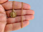 Virgen De Guadalupe Gold Necklace
