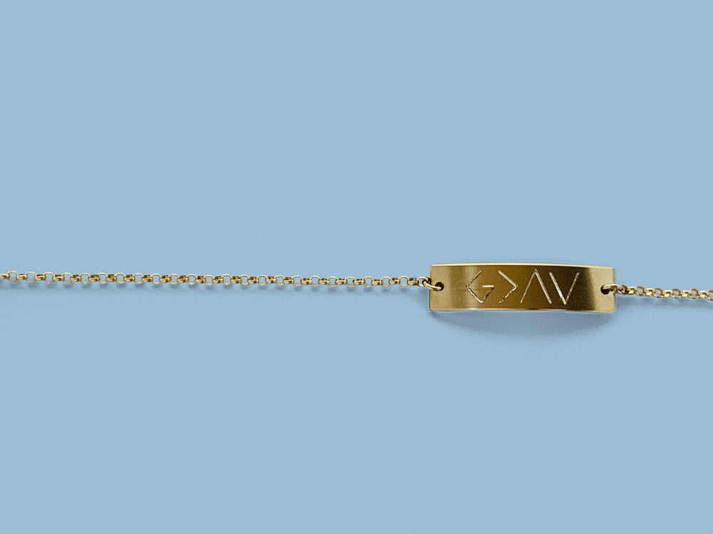 
            
                Load image into Gallery viewer, God is Greater Bracelet
            
        