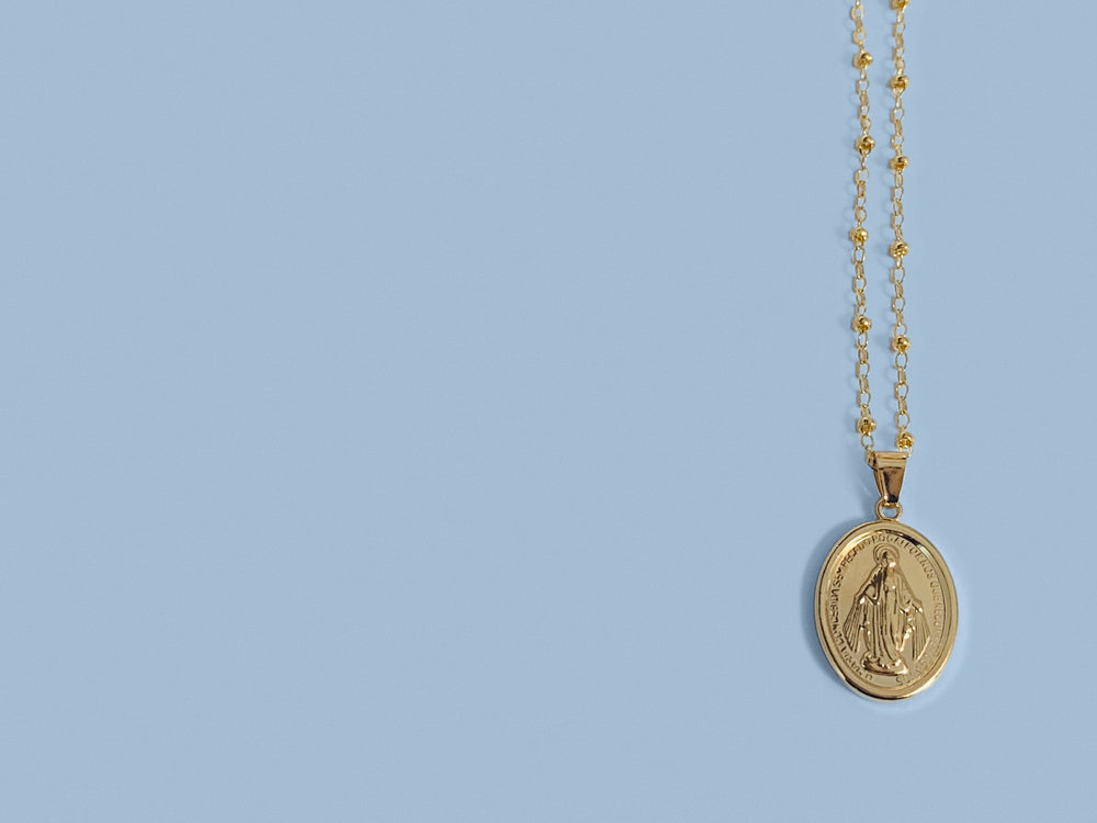 Miraculous Medal Necklace in Gold Filled